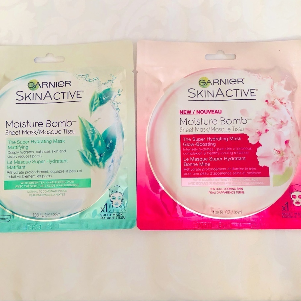 👀4/$25 Garnier 2 SkinActive Super Hydrating & Glow-Boosting Sheet Masks